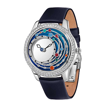 серебряные женские часы Мистери 1219.32.9.87A